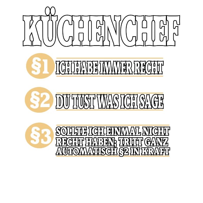 Küchenchef Koch Kochen