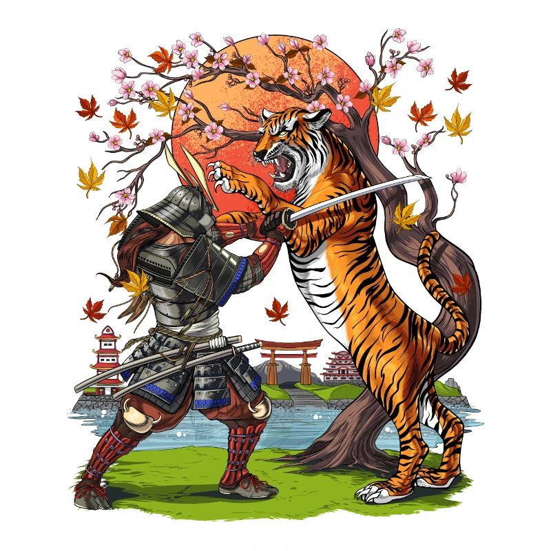 Japanischer Samurai Tiger