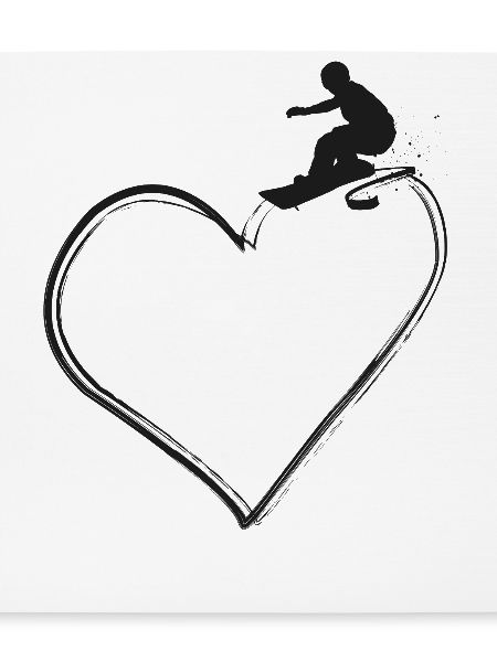 Snowboarding Snowboard Heart