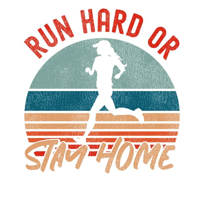 Running Runner Half Marathon Retro