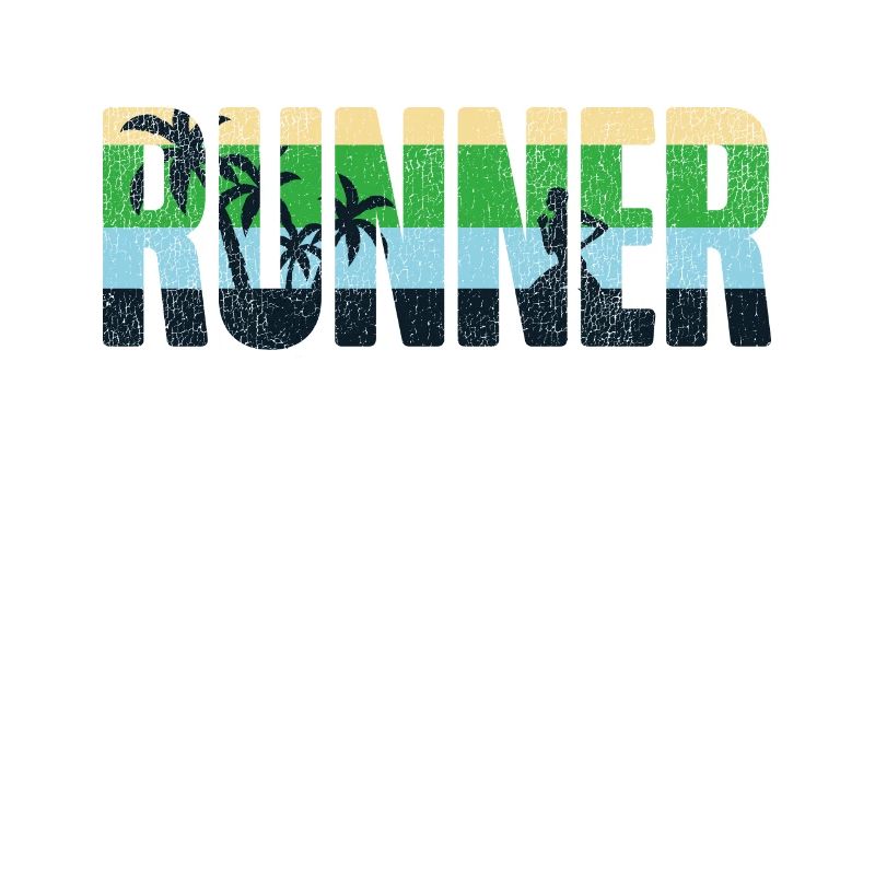 Running Runner Half Marathon Retro