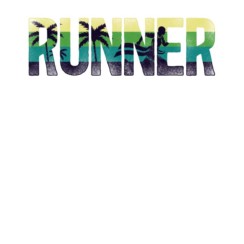 Running Runner Half Marathon Retro