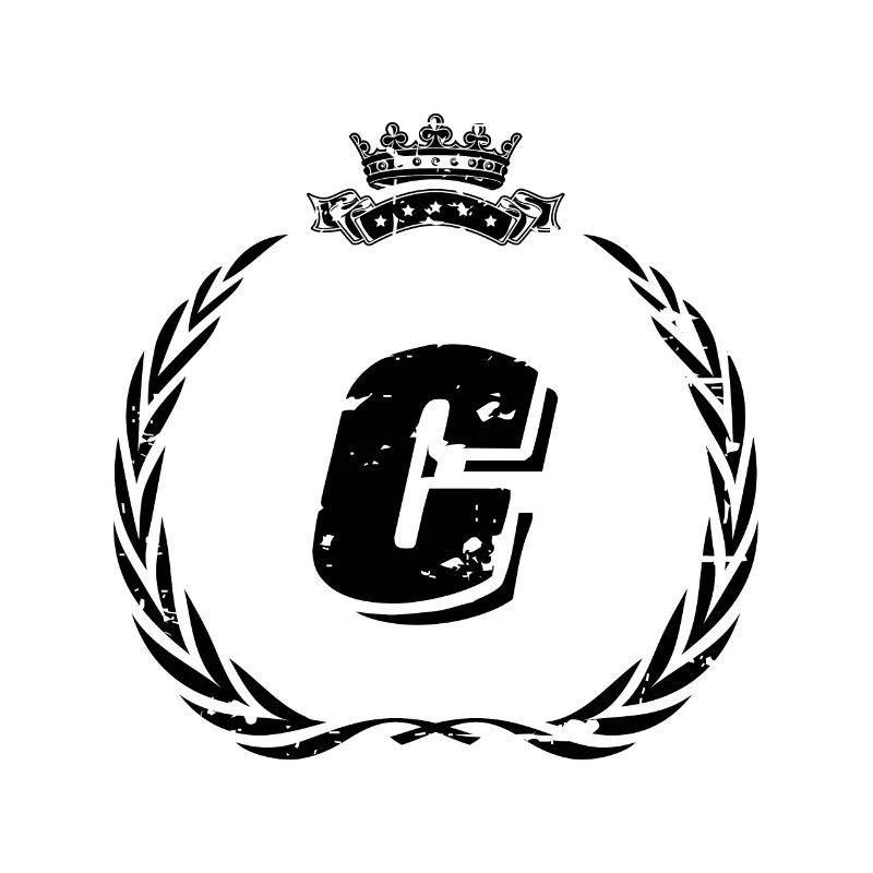 C Buchstabe Kranz