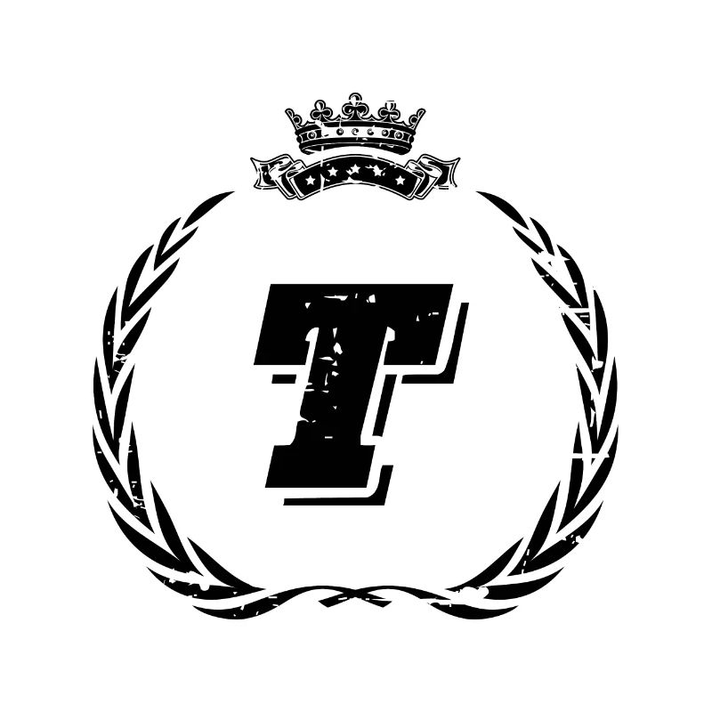 T Buchstabe Kranz