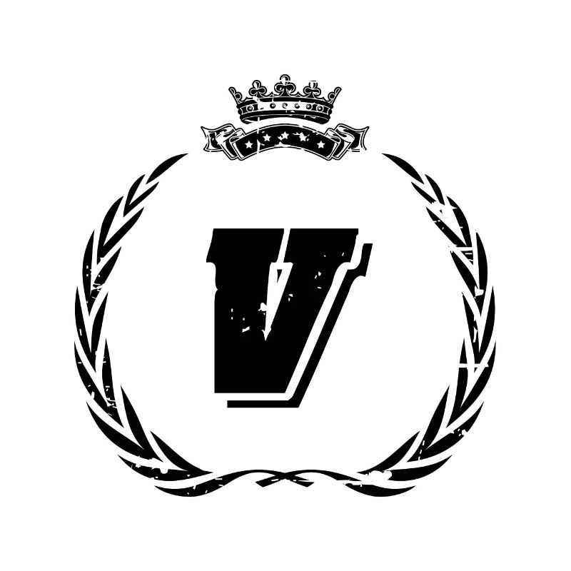 V Buchstabe Kranz