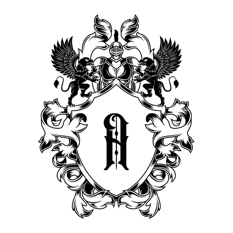 A Buchstabe Wappen