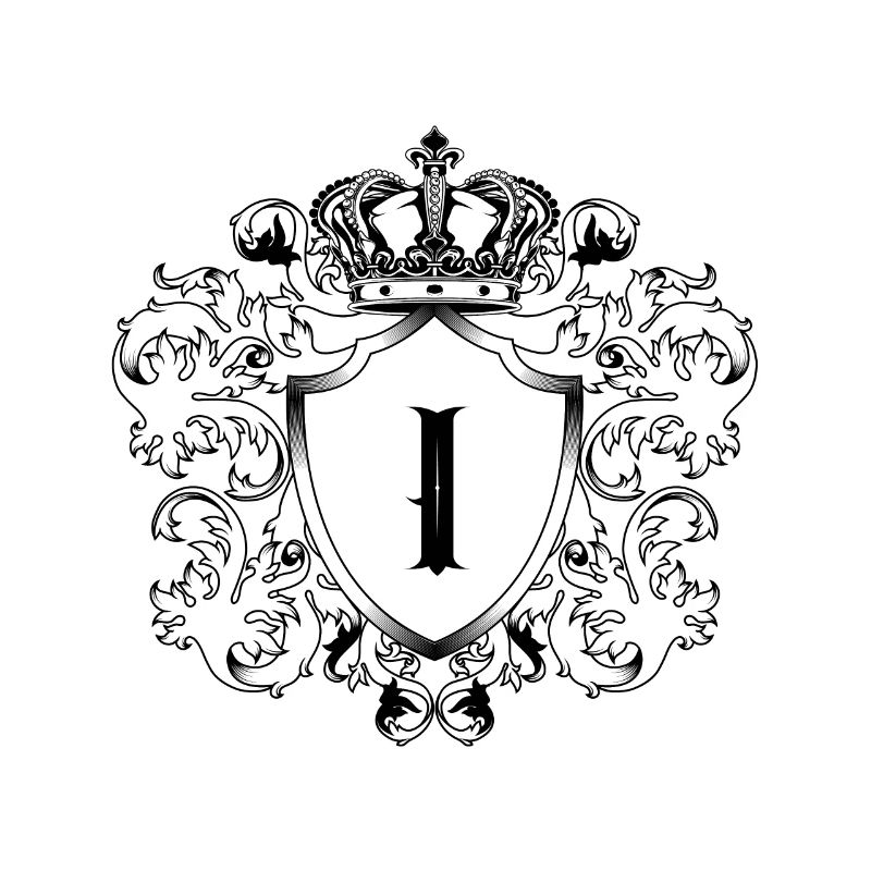 I Buchstabe Wappen