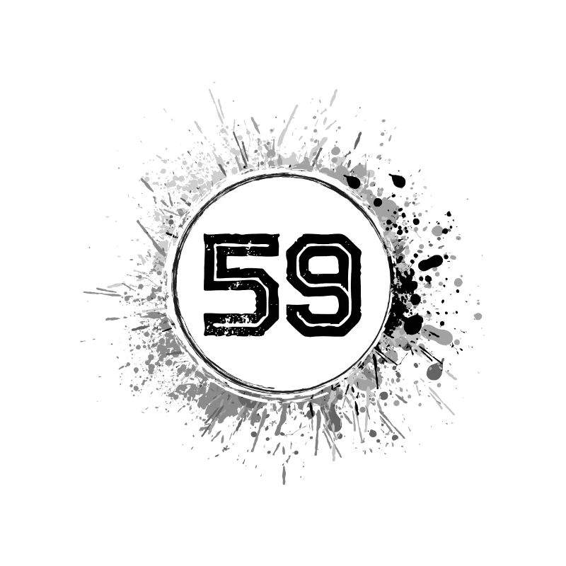 59 Zahl Klecks