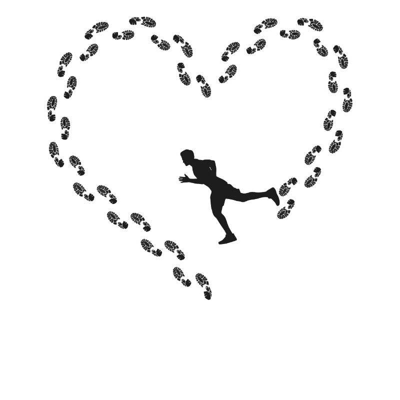 Running Runner Half Marathon Heart