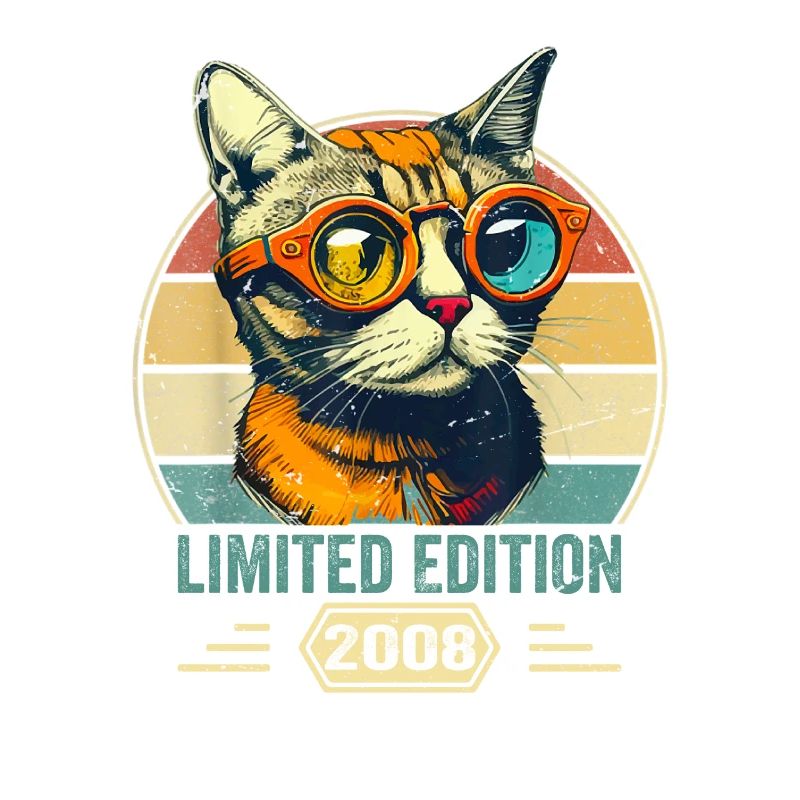 Awesome since 2008 Katze Geburtstag Geschenk