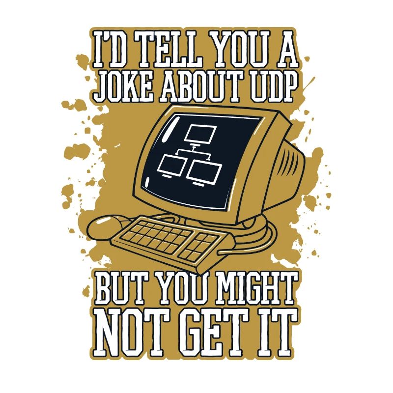Je vous raconterais une blague sur UDP Developer Coder