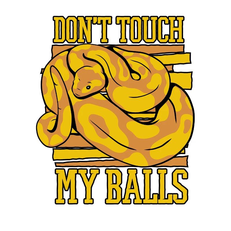 Ne touchez pas à mes balles Snake Python Boule banane