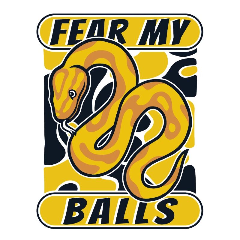 Fear My Balls Python Schlange Banana Ball Python