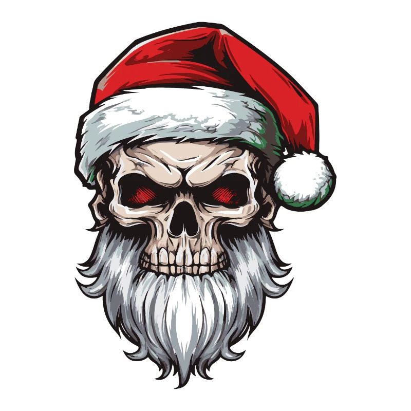Weihnachtsmann Totenkopf