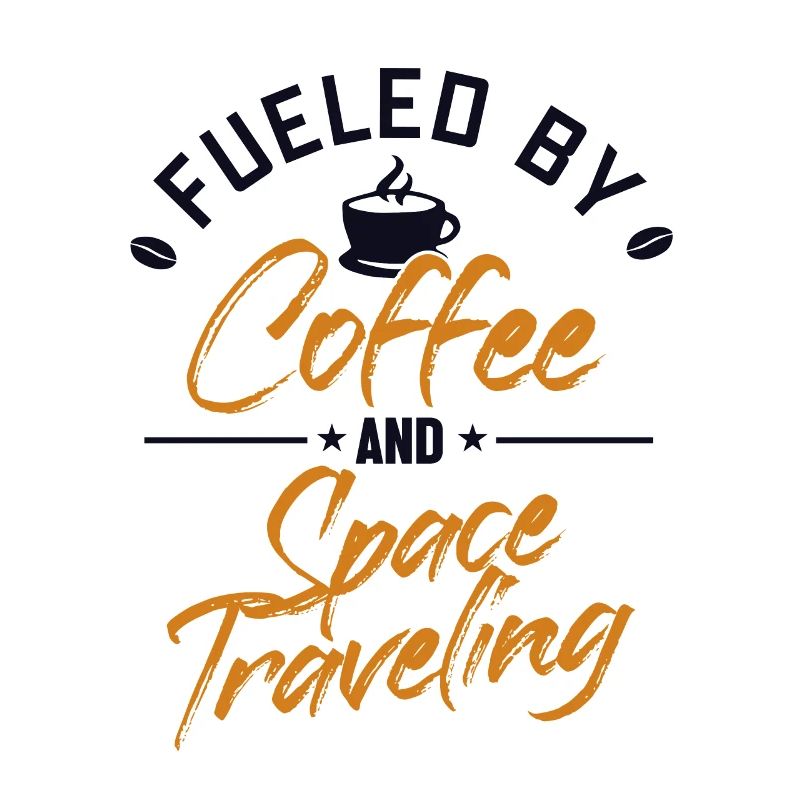Alimenté par le café et le vaisseau spatial voyageant dans l’espace