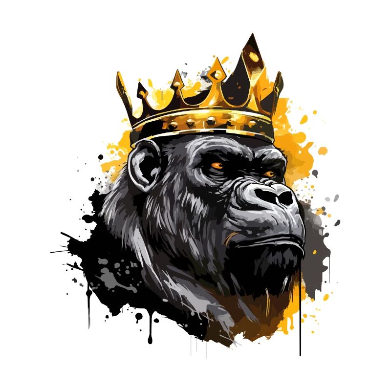 Couronne de tête d’animal de gorille