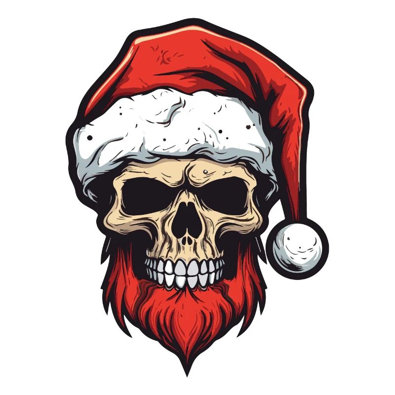 Weihnachtsmann Totenkopf