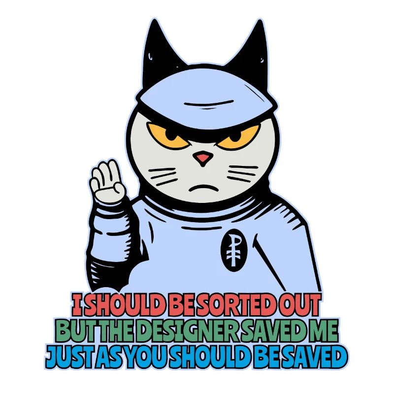 Be rescued like the samurai cat