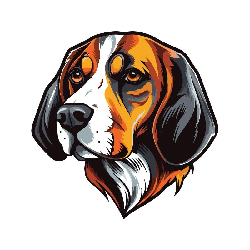 Beagle Hund Kopf