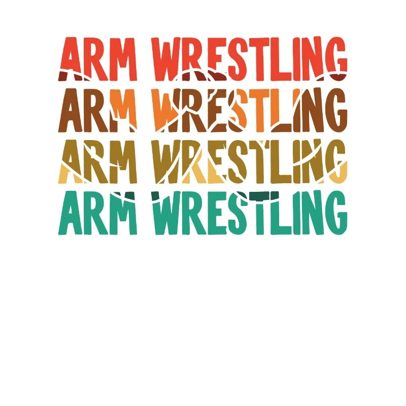 Bras d’exercice de techniques de lutte à main de texte rétro