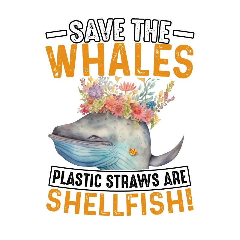 Save the whales plastic straws are shellfish