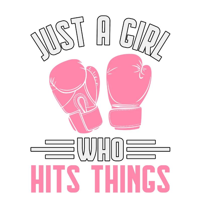 Nur ein Mädchen, das Dinge trifft