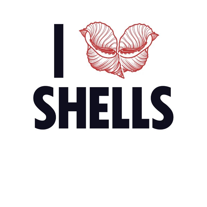 Ich liebe Shells Shell Bag Hunter Seashell