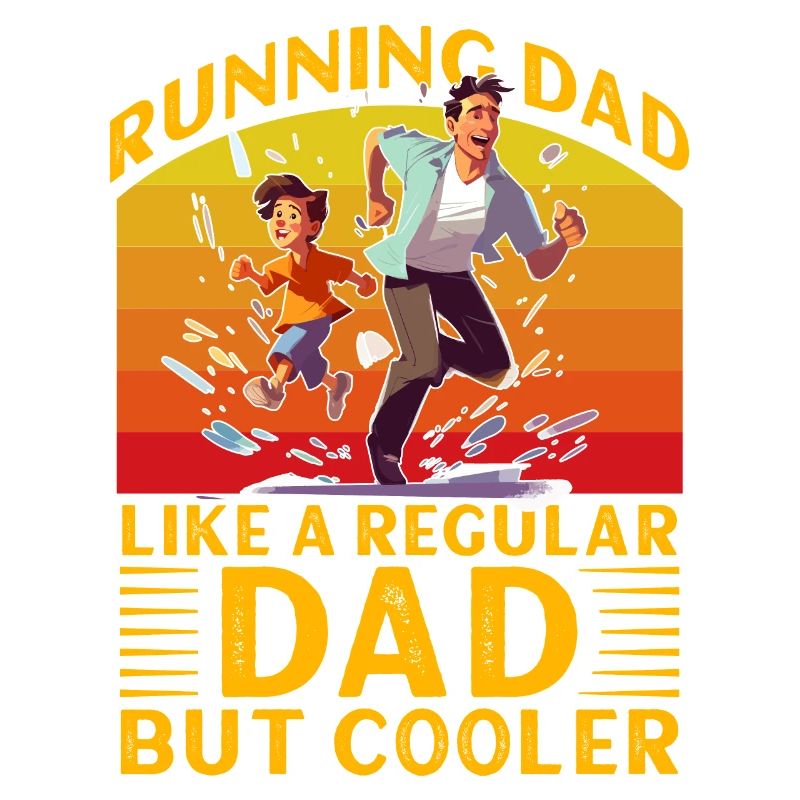 Courir papa comme un papa normal mais plus cool