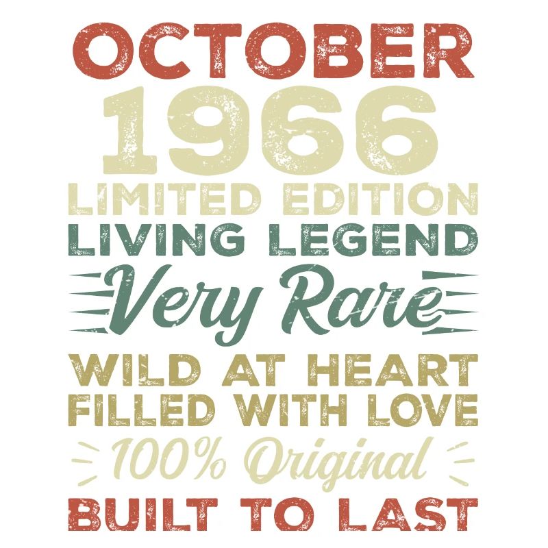 1966 October 1966 birthday October 1966 Original