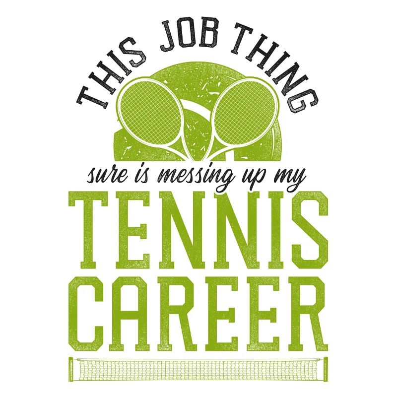 Funny Tennis Player Racket This