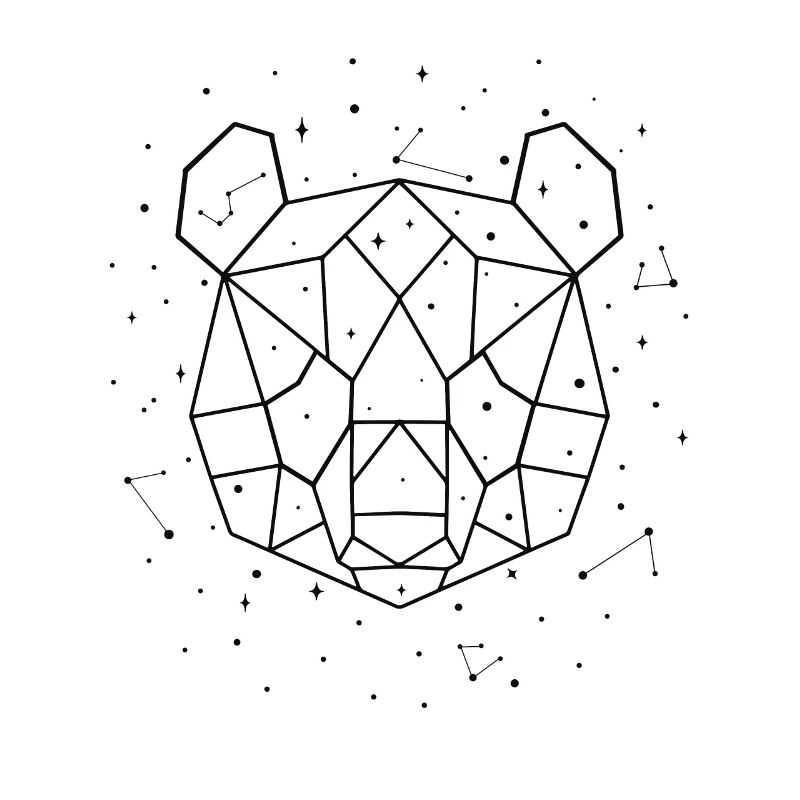Sternbild Panda Constellation Panda Bear Friend