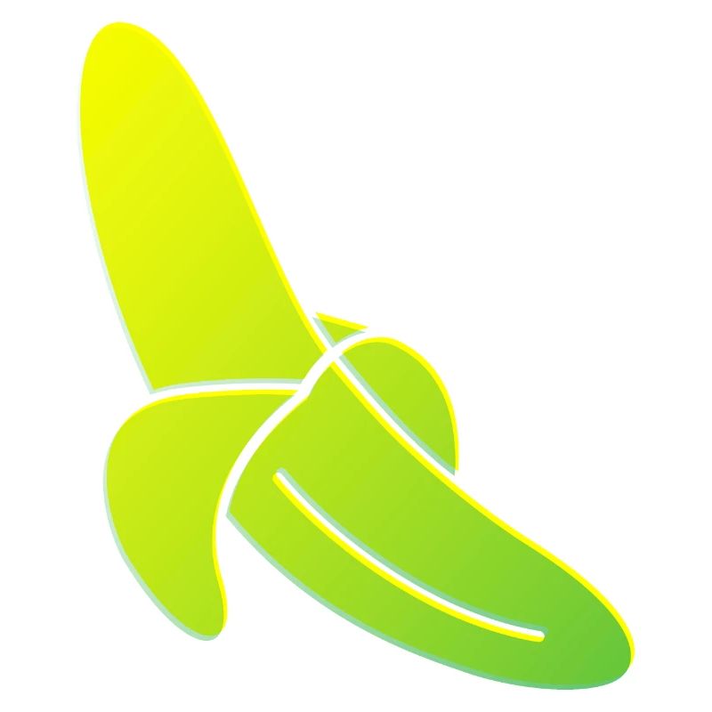 Gelbe Banane Geschenk