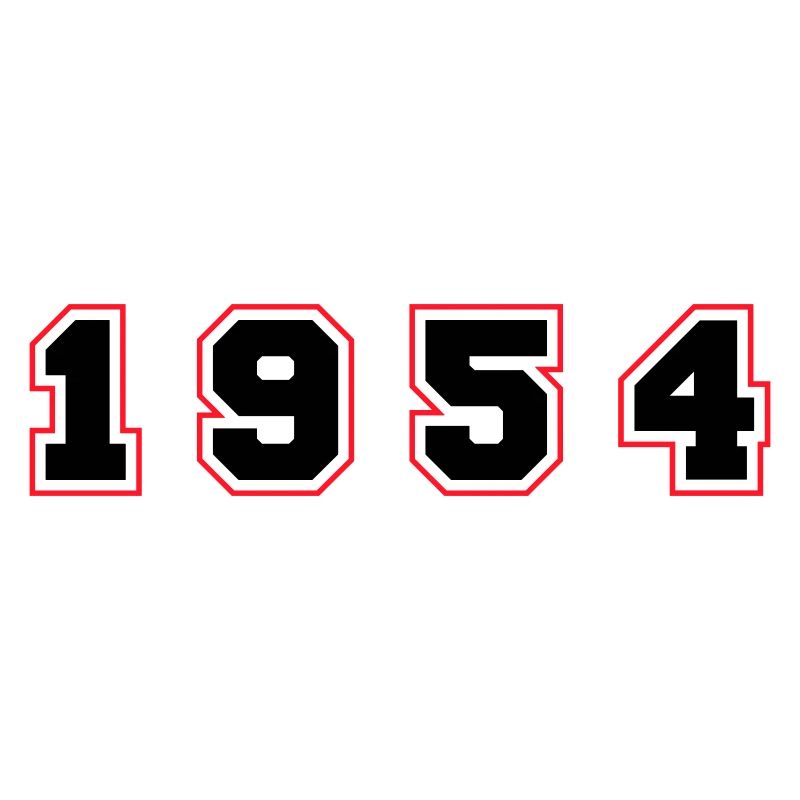 1954 Jahr Zahl