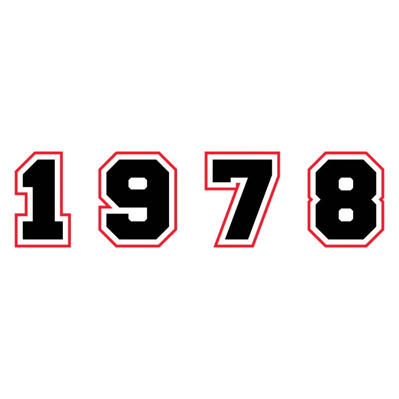 1978 Jahr Zahl