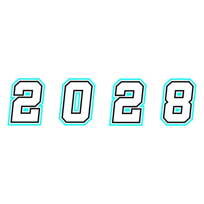 2028 Jahr Zahl