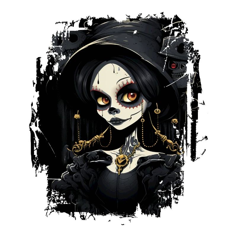 Süßes Gothic-Mädchen