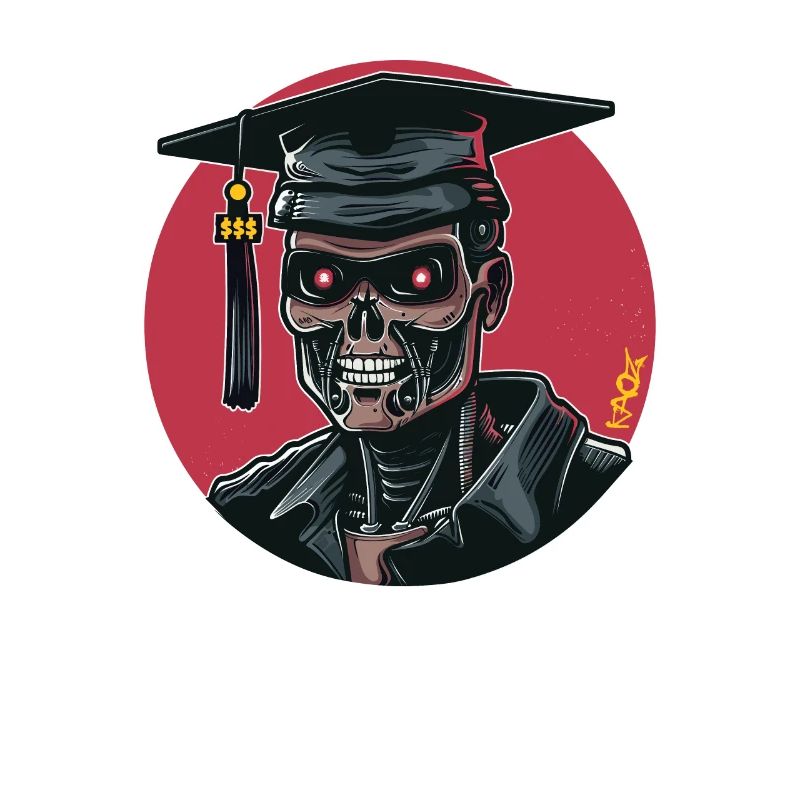 Cyborg-Skelett-Absolvent