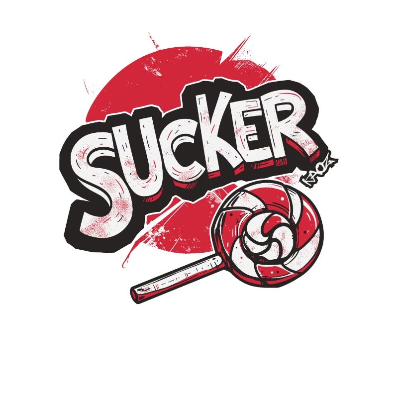 Lollipop Lutscher saugt