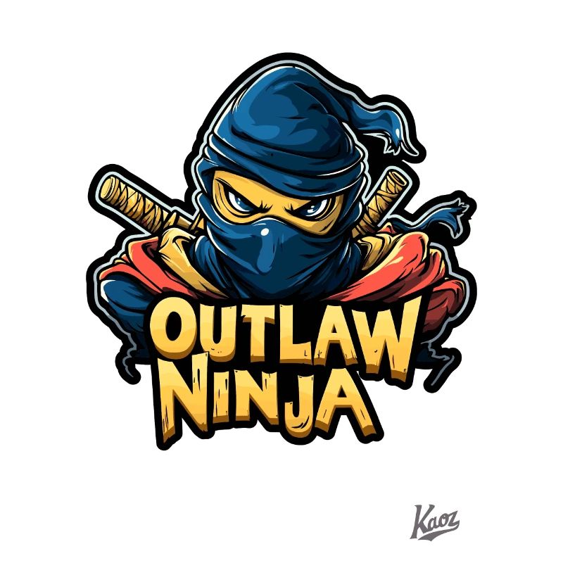Lustiger Outlaw-Ninja