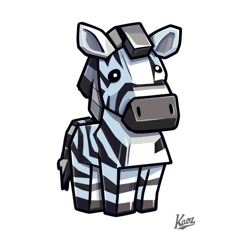 Pixel-Gamer-Zebra