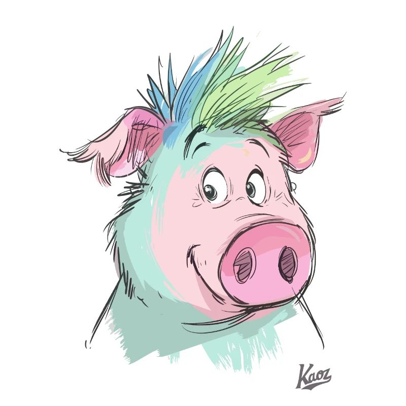 Freundliches Schwein