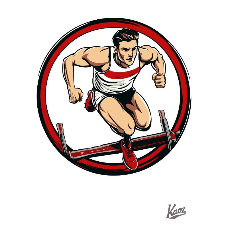 Leichtathletik und Hürdenlauf
