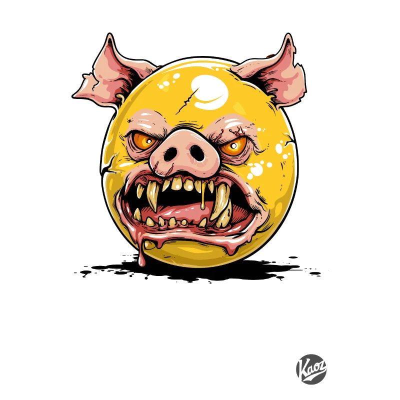 Eierdotter-Zombie-Vampir-Schwein