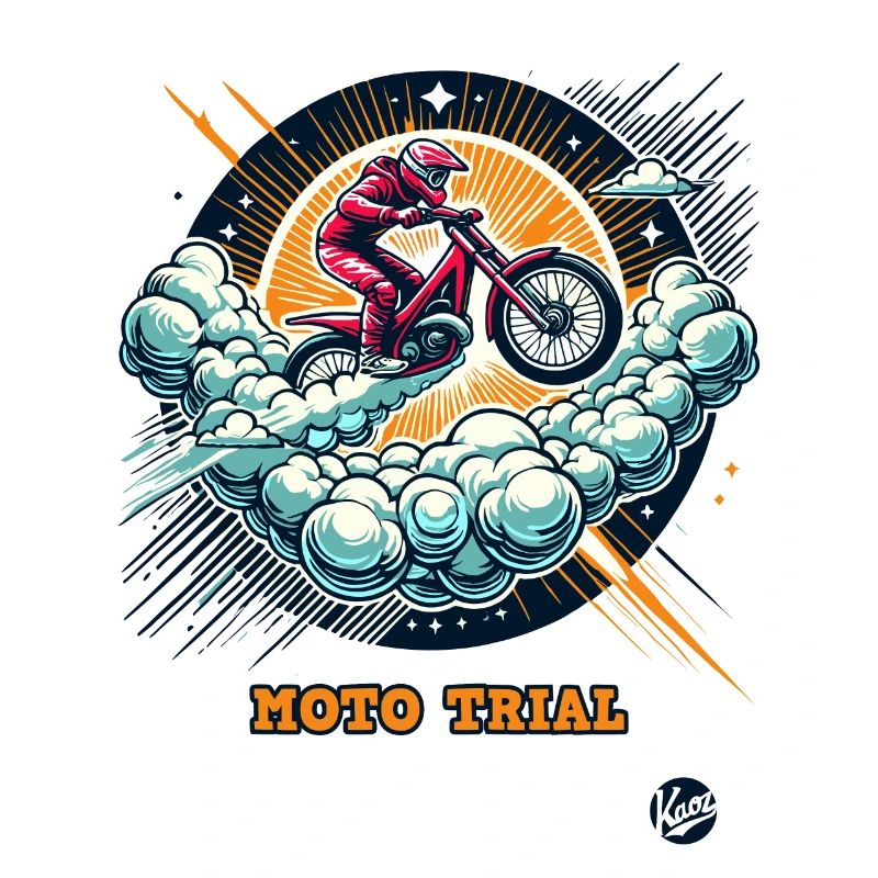 Moto-Trial im Himmel