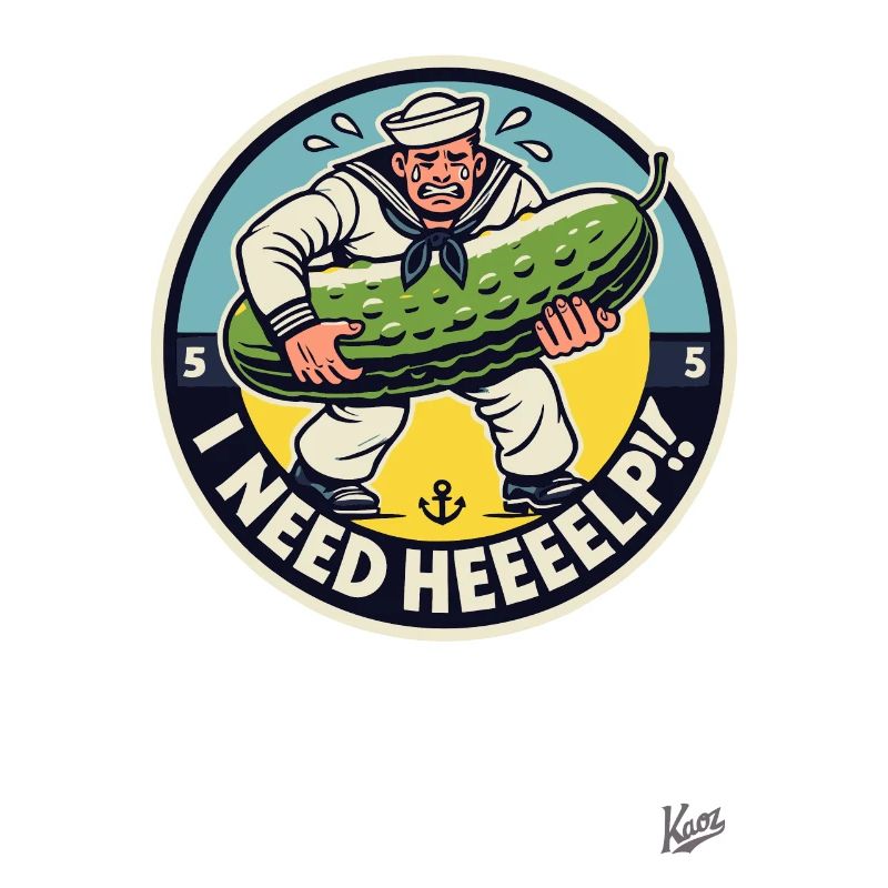 Sweating sailor needs help with the cucumber