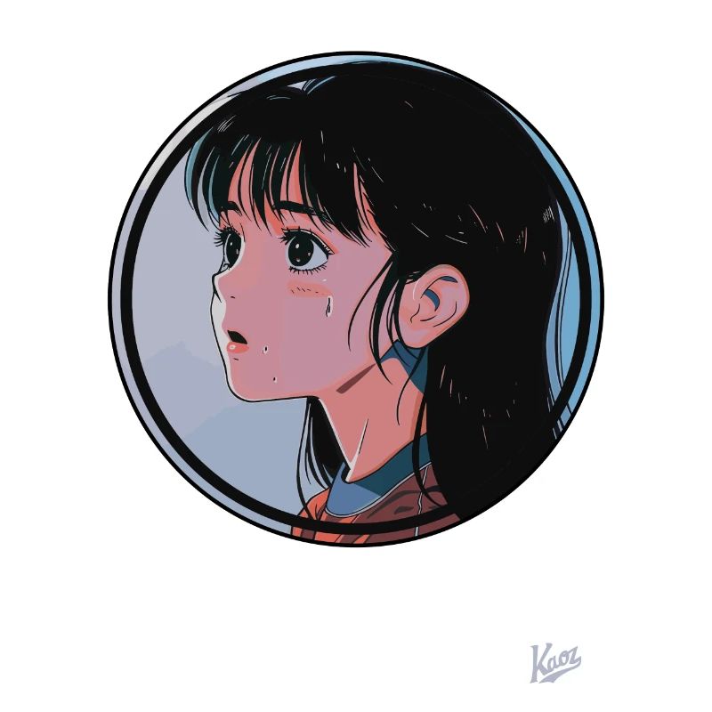 Japanisches Cartoon-Mädchen