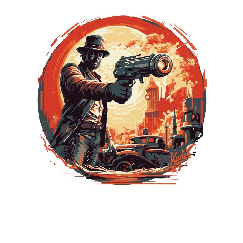 Sci-Fi-Strahlenkanonen-Showdown