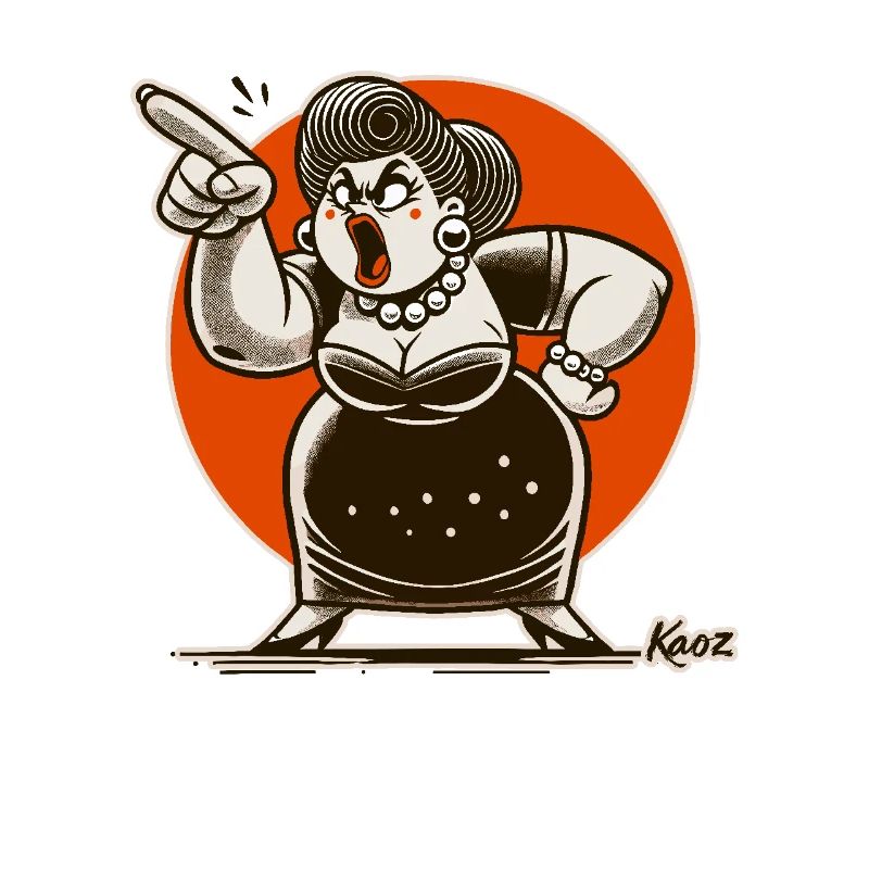 Big Mama schimpft mit dir