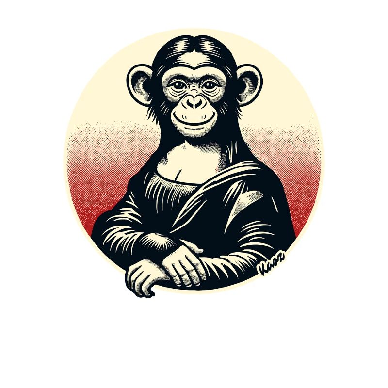 Mona Monkey – Playful Monkey Motif