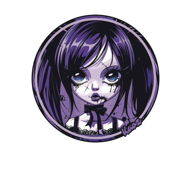 Gothic Chibi Mädchen – Dunkle Ästhetik